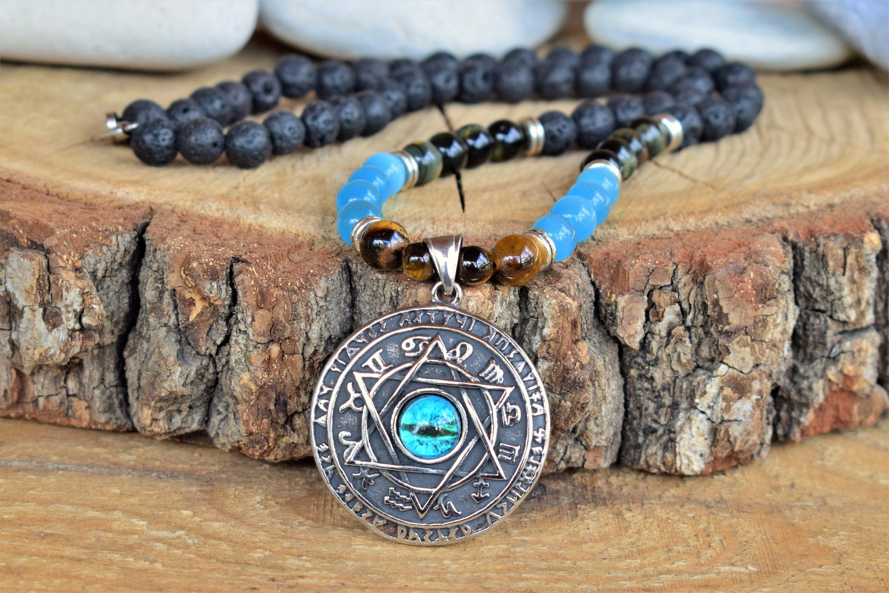 Magic Pentacle Pagan Necklace Wiccan Pentagram Pentacle Occult