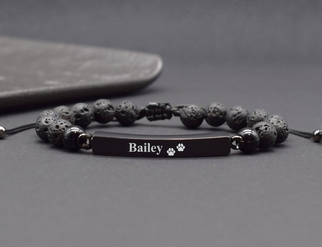 Cremation Bracelet Pet Memorial Jewelry Ashes Keepsake Loss of Pet Paw ...