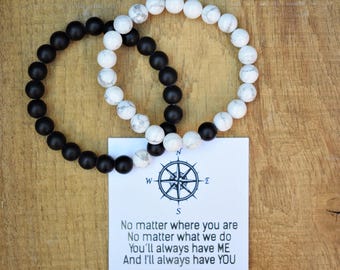 long distance friendship compass bracelet sailor bracelet distance bracelets best friend for couples distance bracelet bff going away gifts