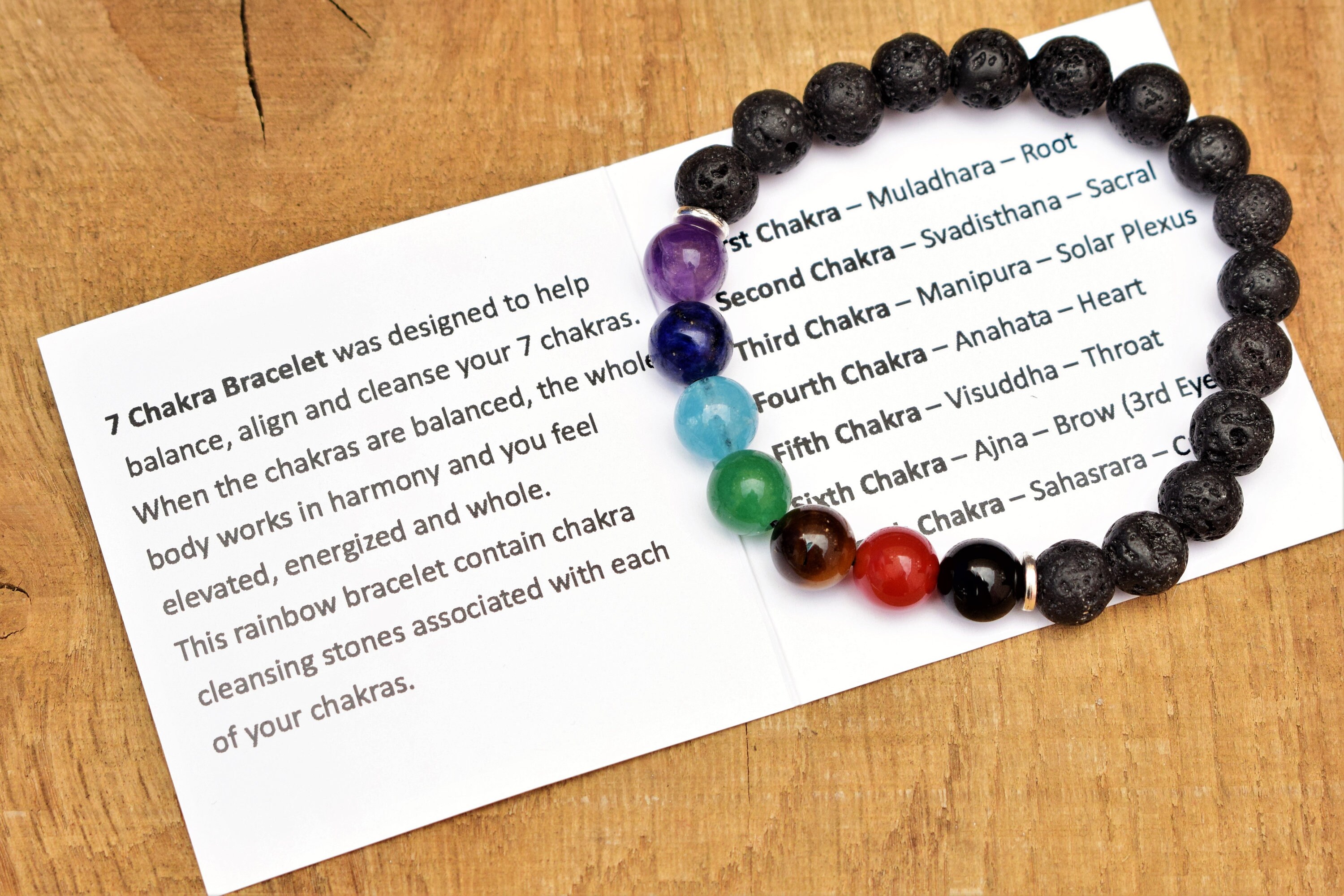 Lava Bracelet Chakra Bracelet Energy Bracelet Chakra Balancing