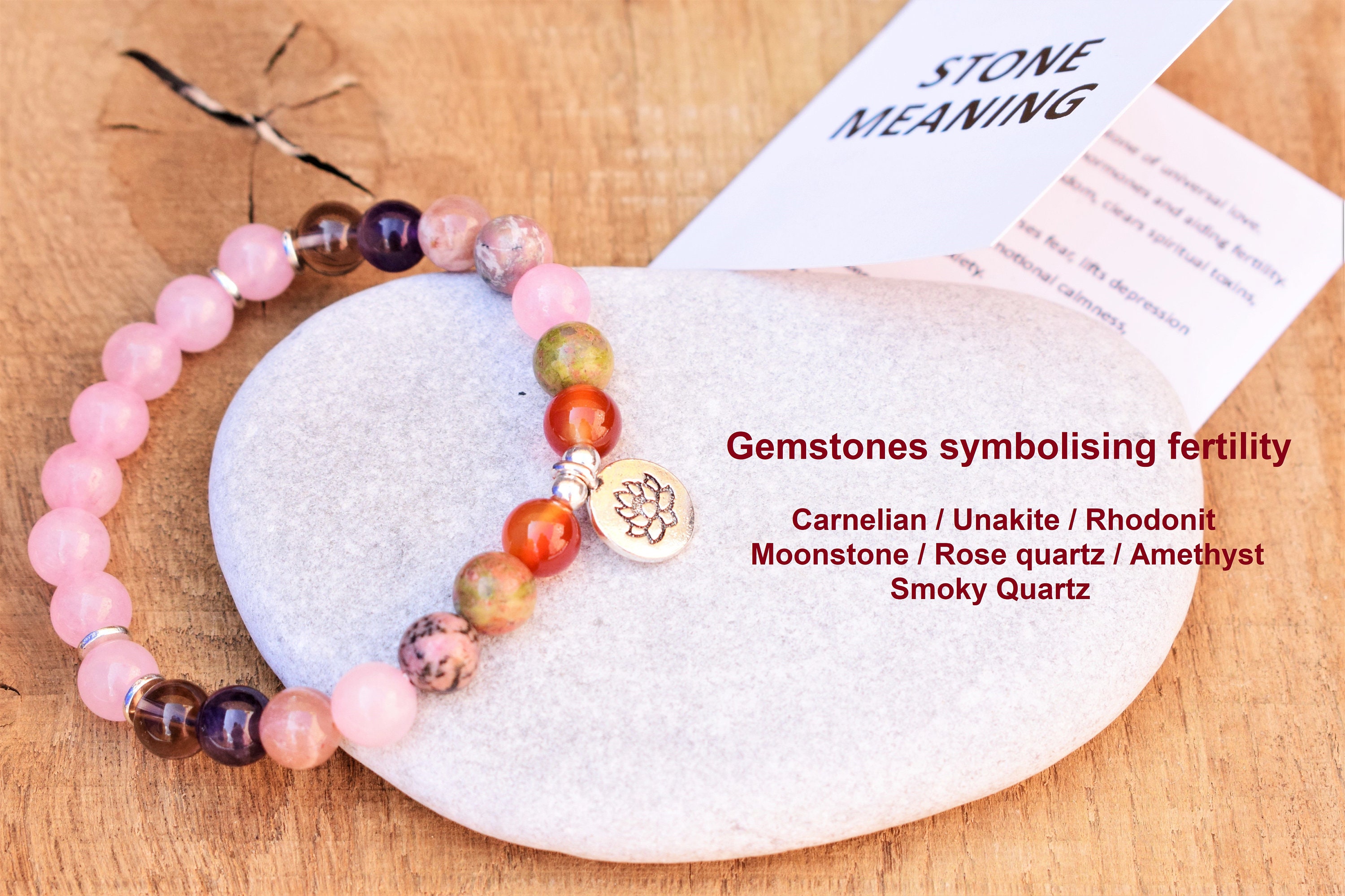 Fertility Bracelet Bead Fertility Crystals Jewelry Infertility Etsy