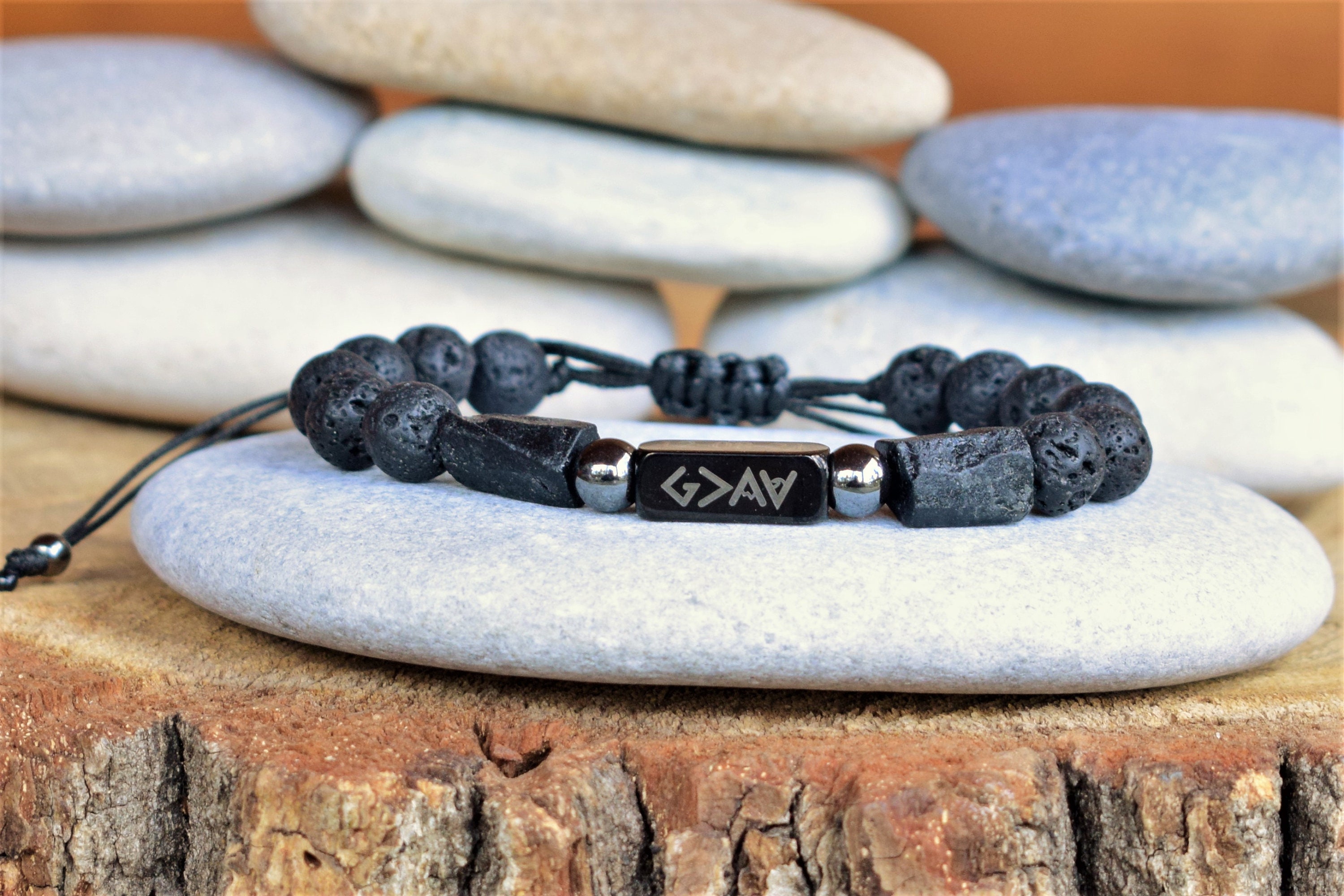 Personalisierte Perlen Armband Herren Perlen armband Etsy