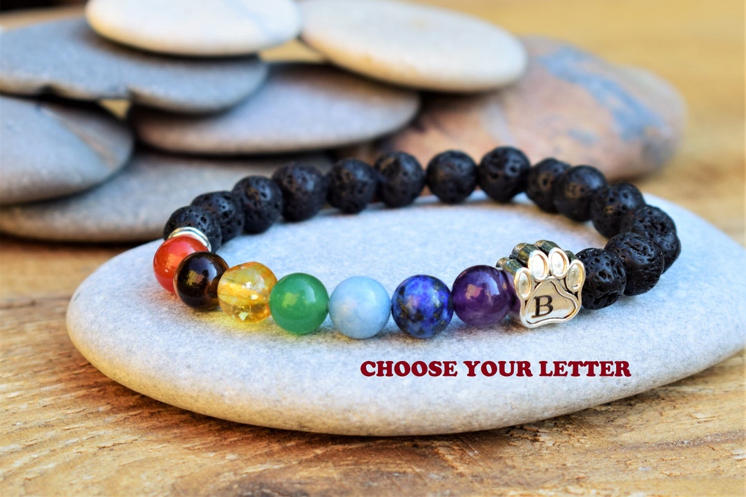 Pet Memorial Bracelet Pet Loss Bracelet Rainbow Bridge Gift Paw Print ...