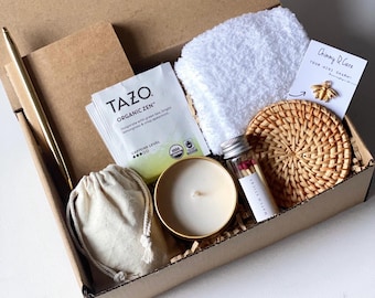 Gemütliche Geschenkbox für Sie | Geschenkbox für Frauen |Socken, Kerze, Self Care Geschenkbox | Geschenk für Sie | Comfort Hygge Box | Durchdachtes Pflegepaket