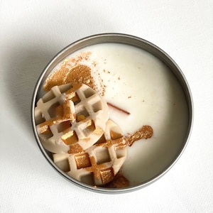 Waffle Dessert Candle.