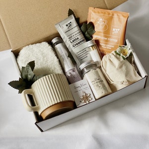Entspannende Geschenkbox - Lavendel-Spa-Bad-Geschenkbox - Hygge-Geschenkbox - Geburtstagsset - personalisierte Geschenke für sie - Denken an Sie Pflegepaket