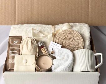 Sympathy Gift Box | Care Package For Her | Care Package | Sending Love and Hugs | Thinking of you Gift Box | Hygge Gift Box With Blanket