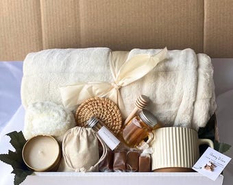 Sympathy Care Paket für Sie | Thinking of You Geschenkbox für Frauen | Es tut uns leid für Deinen Verlust Selbstfürsorge-Paket | Senden Hugs Geschenkkorb | Gemütlich