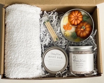 Fall Spa Gift Set  | Skincare Box | Gift For Your Loved One | Autumn Gift Set |Care package | Sending Warm Hugs | Spa Care Package