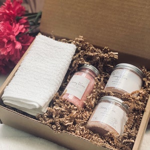 Pamper Gift Box Thinking of You Care Box Gift Set For Her Spa Gift Set Care Package For Her Rose Beauty Box Mental Health Box image 3
