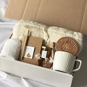 Sympathy Care Paket für Sie | Thinking of You Geschenkbox für Frauen | Es tut uns leid für Deinen Verlust Selbstfürsorge-Paket | Hugs Geschenkkorb senden