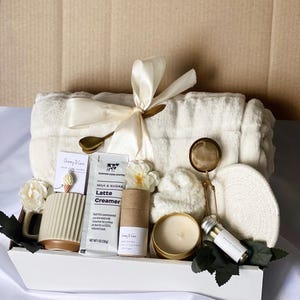 pensando em você caixa de presente | Caixa de presente de amizade | Caixa de presente para autocuidado | Pacote de cuidados para ela | Caixa de melhor amigo | Alívio do estresse | Presente Hygge