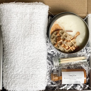 Waffle Dessert Candle Set | Decorative Candle Gift | Gift For Her | Thinking of You Box | Gift For A Friend
