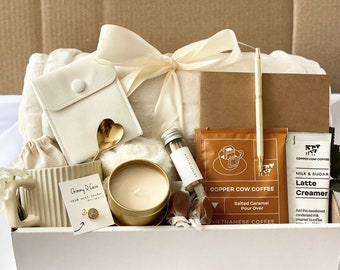 Gemütliche Geschenkbox für Sie | Geschenkbox für Frauen |Socken, Kerze, Self Care Geschenkbox | Geschenk für Freund | Comfort Hygge Box | Durchdachtes Pflegepaket