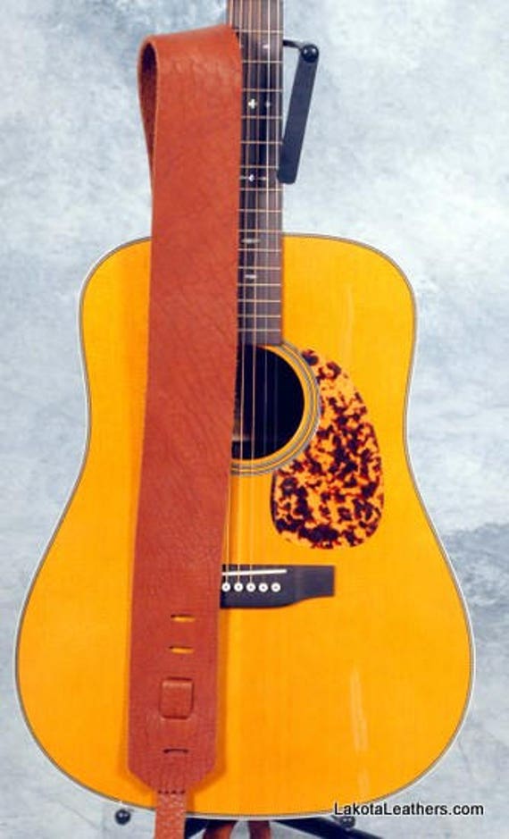Lakota Leathers 3 Bison Leather Buffalo Guitar Strap Etsy