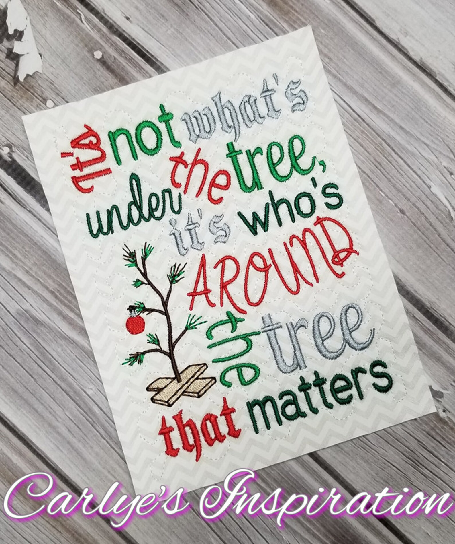 It's Not What's Under the Tree Wording Storybook - Etsy