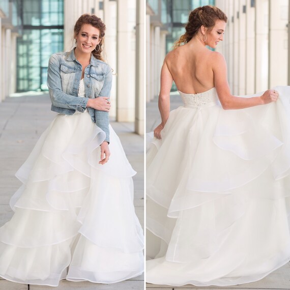 Meredith Layered Organza Skirt | Etsy