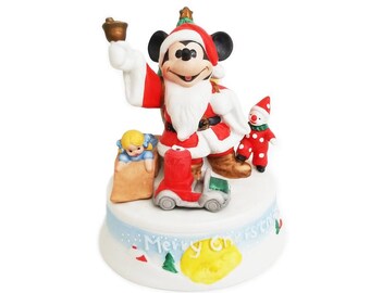 Mickey Mouse, Mickey Mouse Christmas, Disney Collectible Figurines, Vintage Mickey Mouse, Vintage Christmas Decor, Vintagecollectaloft