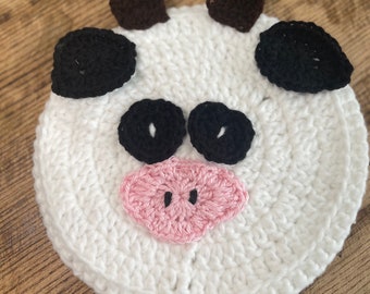 Crochet Cow Pot Holder Printable PDF Crochet Pattern