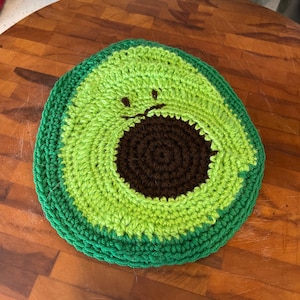 Cute Crochet Avocado Potholder Crochet for Beginners Avocado Kitchen Decor