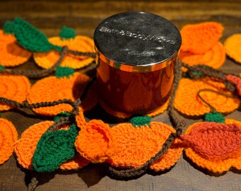 Fall Leaf Garland PDF Crochet Pattern