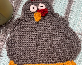 Crochet Chicken Hot Pad for the Kitchen