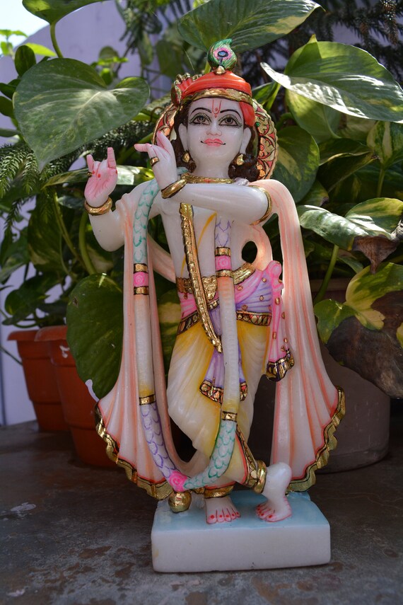 Radha Krishna Hare Krishna with Radha Statue Marble Radha 