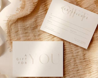 Boho Spa Salon Gift Certificate Template: Editable DIY Voucher (Instant Download)