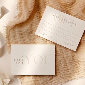 Lot de modèles imprimables de chèque-cadeau bohème | Bon cadeau DIY | Carte-cadeau modifiable | Certificat de salon de spa Canva | TÉLÉCHARGEMENT IMMÉDIAT