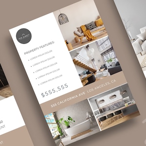 Luxury Real Estate Brochure Template: Editable Canva Design