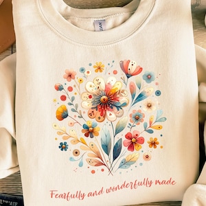 Blumen Bibel Vers PNG | Christliches Sublimationsdesign | Shirt Motiv | Bibel Vers Shirt | Cricut Cut-Datei | Christian Kleidung Geschenk DIY