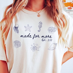 Coastal Made for More Bibel Vers PNG Bündel | Trendy Christian Sublimation | Faith Shirt Design DIY | Muscheln | Cricut als digitaler Download