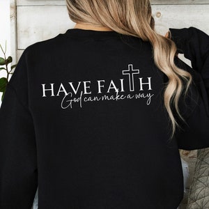 Heb vertrouwen dat God een weg kan banen PNG-bundel | Christelijke kleding | Christelijk citaatvers | Cricut gesneden bestand | Geloof clipart | Ontwerp met mouwoverhemd