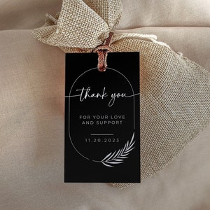 Paquet d’étiquettes de mariage Boho | Étiquette de carte de mariage bricolage | Faveurs Boho imprimables modifiables | Boho Tag Bundle Décoration de mariage Canva Diy | TÉLÉCHARGEMENT INSTANTANÉ