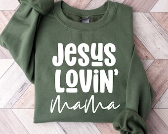 Camiseta retro para mamás amantes de Jesús (descarga digital)