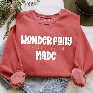 Wunderbar gemacht PNG | Christliches PNG | Religiöser Png | Anbetung Shirt | Png Sublimation | Cricut Datei | Bibel Vers PNG Design | Psalmen