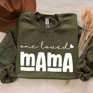 Retro One Loved Mama PNG: Cricut Shirt Sublimation (Instant Download)