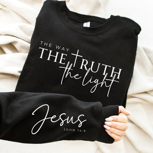 De manier waarop de waarheid het licht PNG | Christelijk sublimatieontwerp | Esthetisch Bijbelvers shirt | Cricut-bestand | Bijbel PNG | Jezus citeer shirt