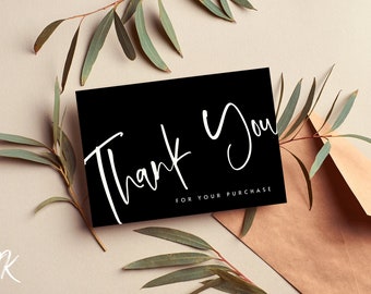 Editable Business Thank You Card Template (Canva)