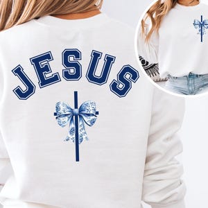 Fiocco Chinoiserie Jesus Coquette PNG / Boho Christian Sublimation / Maglietta estetica / File di taglio Cricut / Regalo per lei / Clipart Toile de Jouy