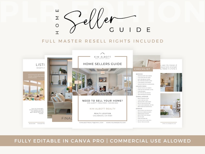 Real Estate Buyer Seller Guide Bundle: Realtor Templates (canva Pro) - Etsy