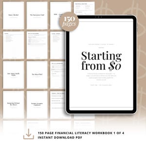 Ausgehend von 0 Arbeitsheft für finanzielle Allgemeinbildung PDF | Planer, Budgetplaner, Arbeitsbuch, Geld anlegen für Anfänger, Tipps zum Aufbau von Reichtum Pdf