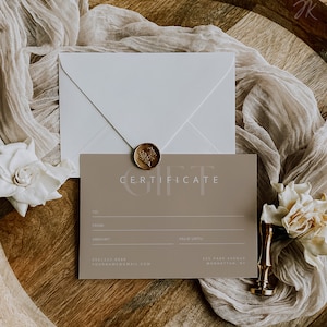 Lot de modèles imprimables de chèque-cadeau bohème | Bon cadeau DIY | Carte-cadeau modifiable | Certificat de salon de spa Canva | TÉLÉCHARGEMENT IMMÉDIAT