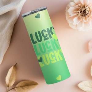 Emballage pour verres Lucky St. Patricks | Gobelet fin 20 oz design sublimation | Téléchargement numérique instantané | Emballage pour verres irlandais Mama | POD autorisé