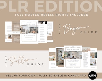 Real Estate Buyer Seller Guide Bundle: Realtor Templates (Canva Pro)
