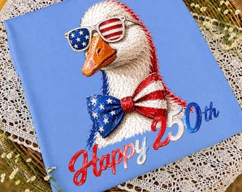 Patriotic Painted Silly Goose PNG | Happy 250th Goose PNG | Red White Blue Goose Shirt Design | Funny 4th of July PNG | Digital Download