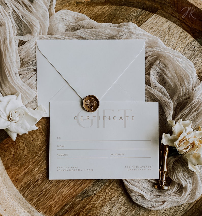 Boho Spa Salon Gift Certificate Template: Editable DIY Voucher (Instant Download) image 7