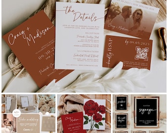 Done-For-You Custom Wedding Signage Package | Full Service Bridal Signs | Personalized Wedding Decor | Up to 100 Signs | Print Ready