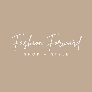 Boho Fashion Logo: Modern Style Shop Canva Template (Instant Download)