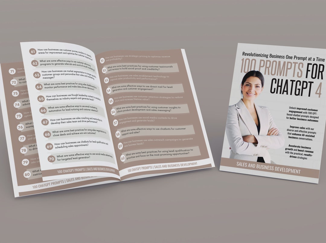 Chatgpt Prompts for Sales and Marketing Printable Chatgpt - Etsy